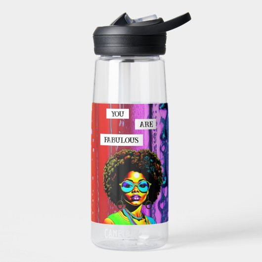 Sie sind vorzüglich | Farbige Frau Trinkflasche (Links)