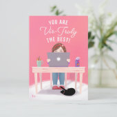 Sie sind wahrlich der beste Klassenraum Valentine Einladung (Stehend Vorderseite)