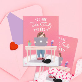 Sie sind wahrlich der beste Klassenraum Valentine Einladung