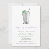 Sie sind weg zum Altar-Horseshoe-Brautparty Einladung (Vorderseite)