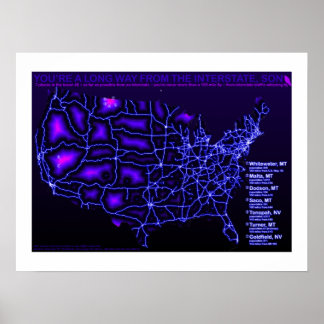 Sie sind weit weg vom Zwischenstaat Poster