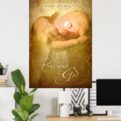 SIE SIND WERTVOLL - Christlich Art Poster (Heimbüro)