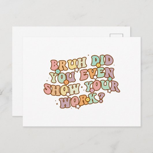 Sie sind wichtig für Ihr Energie Funny E=MC2 Scien Postkarte (Vorne/Hinten)