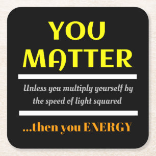 Sie sind wichtig für Wissenschaft und Spaß Rechteckiger Pappuntersetzer