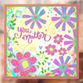 Sie sind wichtig "Inspirivity" Fensterheber Fensteraufkleber (Blatt 2)