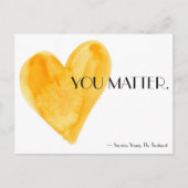 Sie sind wichtig Postkarte (Vorderseite)