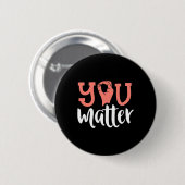 Sie sind wichtig Taube Awareness ASL Sign Language Button (Vorne & Hinten)