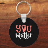 Sie sind wichtig Taube Awareness ASL Sign Language Schlüsselanhänger (Vorderseite)