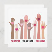 Sie sind wichtig und lieben Affirmation (Vorne/Hinten)