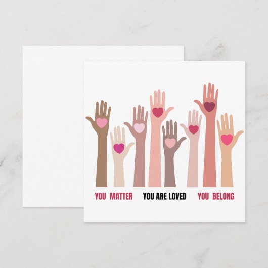 Sie sind wichtig und lieben Affirmation (Vorne/Hinten)