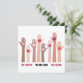 Sie sind wichtig und lieben Affirmation (Stehend Vorderseite)