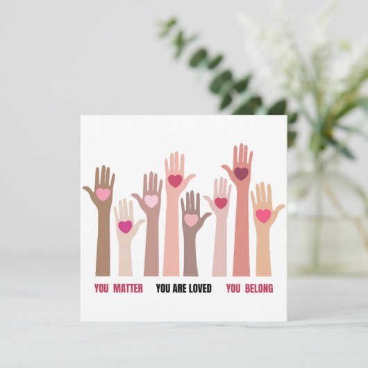 Sie sind wichtig und lieben Affirmation (Stehend Vorderseite)