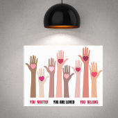 Sie sind wichtig und lieben Affirmation Poster