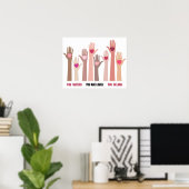 Sie sind wichtig und lieben Affirmation Poster (Heimbüro)