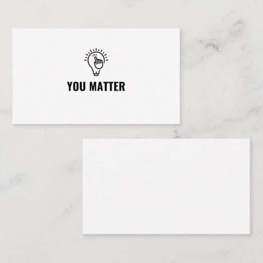 Sie sind wichtig visitenkarte (Vorne/Hinten)