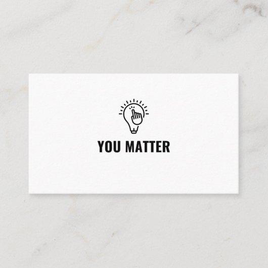 Sie sind wichtig visitenkarte (Vorderseite)