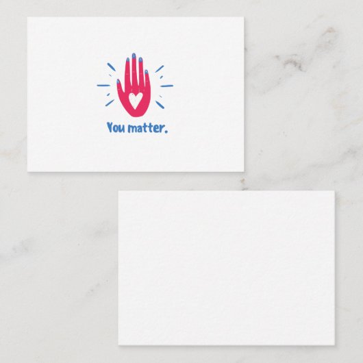 Sie sind wichtig visitenkarte (Vorne/Hinten)