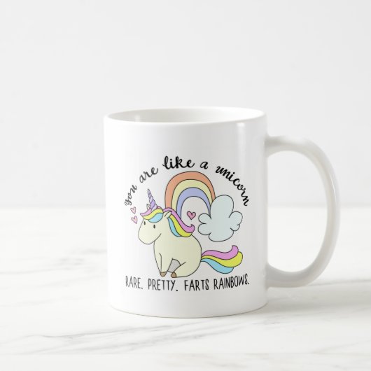 Sie sind wie ein Einhorn Kaffeetasse (Rechts)