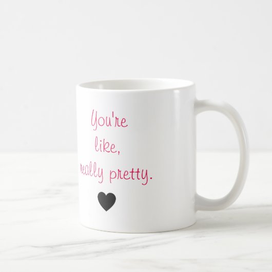 Sie sind wie, wirklich hübsch kaffeetasse (Rechts)