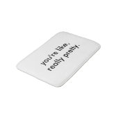 Sie sind wie wirklich hübsche Bad-Matte Badematte (Schrägansicht)