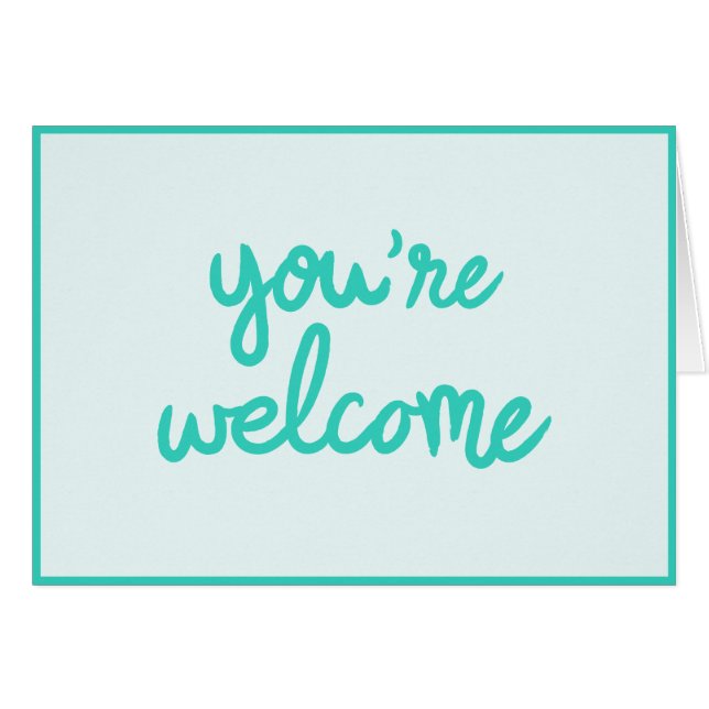 Sie sind willkommen! (Vorderseite (Horizontal))