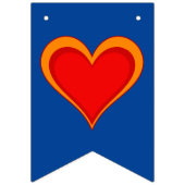 SIE SIND WILLKOMMEN - Herzdesign Liebe 1 Wimpelkette (Erste Fahne)