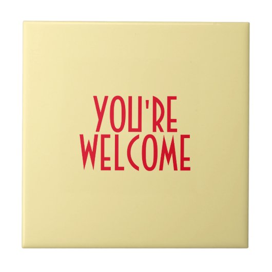 Sie sind willkommen in der Keramik Fliese (Vorderseite)