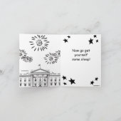 Sie sind willkommen, jetzt schlafen gehen karte (Innenseite)