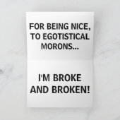 SIE SIND WILLKOMMEN! KARTE (Innenseite)