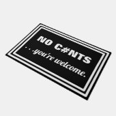 . ... Sie sind willkommen. TÜR Fußmatte (Schrägansicht)