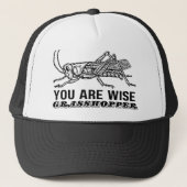 SIE SIND WISSER GRASSHOPPER TRUCKERKAPPE (Vorderseite)