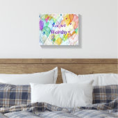 Sie sind wohlgesinnte Herzen überzogen Canvas Wall Leinwanddruck (Insitu (Schlafzimmer))