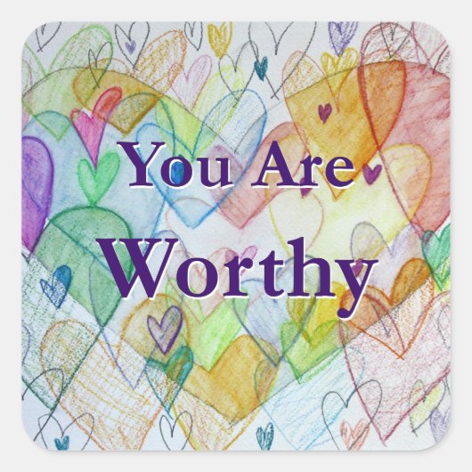 Sie sind wohltuende Kunst Sticker Decals (Vorderseite)