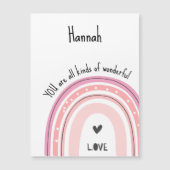 Sie sind wunderbar Wasserfarbe Rosa Regenbogen Magnetkarte (Vorderseite)