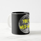 Sie sind Wur-wilf! Zweifarbige Tasse (Vorderseite Links)