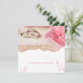 Sie sind zu diesem besonderen Tag eingeladen Einladung (Stehend Vorderseite)