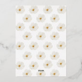 Sie sind zu diesem besonderen Tag eingeladen Folieneinladung (Rückseite)