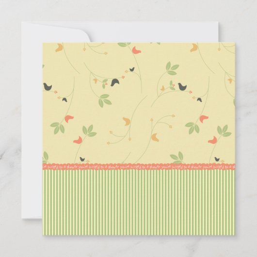 Sie sind zu einer Duschvorlage eingeladen Einladung (Vorderseite)