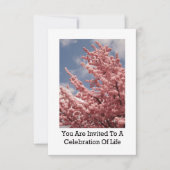 Sie sind zu einer Feier des Lebens Kirsche Einladung (Vorderseite)