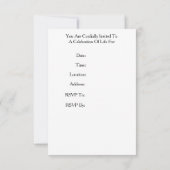 Sie sind zu einer Feier des Lebens Kirsche Einladung (Rückseite)