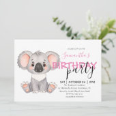 Sie sind zu einer koala-tastischen 1. Einladung ei (Stehend Vorderseite)