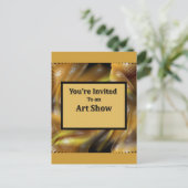 Sie sind zu einer Kunstausstellung eingeladen Einladungspostkarte (Stehend Vorderseite)