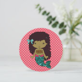 Sie sind zu einer Meerjungfrau-Party Einladung ein (Stehend Vorderseite)