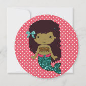 Sie sind zu einer Meerjungfrau-Party Einladung ein (Vorderseite)