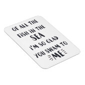 Sie sind zu mir gewandert - Romantisches Zitatmaga Magnet (Rechte Seite)