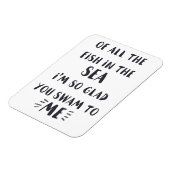 Sie sind zu mir gewandert - Romantisches Zitatmaga Magnet (Linke Seite)