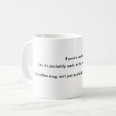"Sie sind zu nah " Kaffeetasse (Vorderseite Links)