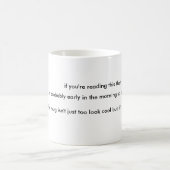 "Sie sind zu nah " Kaffeetasse (Mittel)