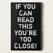 Sie sind zu Naher Anti-Social-Zitat-Planer Planer (Rückseite)