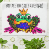 Sie sind zu Phantastisch Frog 1/2 Falte Geschirrtuch (Gefaltet)